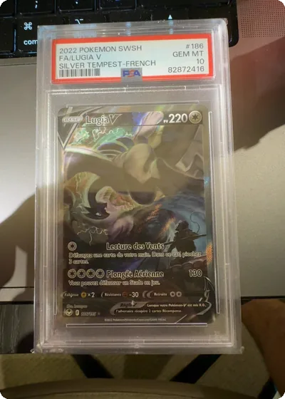 Lugia V 186/195 Tempête Argentée Alt Art PSA 10 Gem Mint FR Pokémon